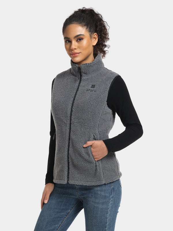 Ororo Women's Recycled Fleece Vest | 4 Heating Zones | Ororo®