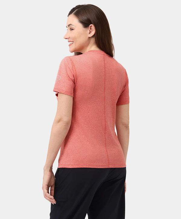 Ororo Women’s TechTrail V-Neck Performance T-Shirt - UPF 50 Sun Protection | Ororo®