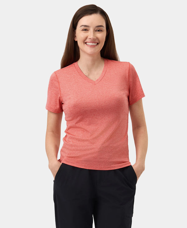 ororo Women’s TechTrail V-Neck Performance T-Shirt - UPF 50 Sun Protection | ororo®