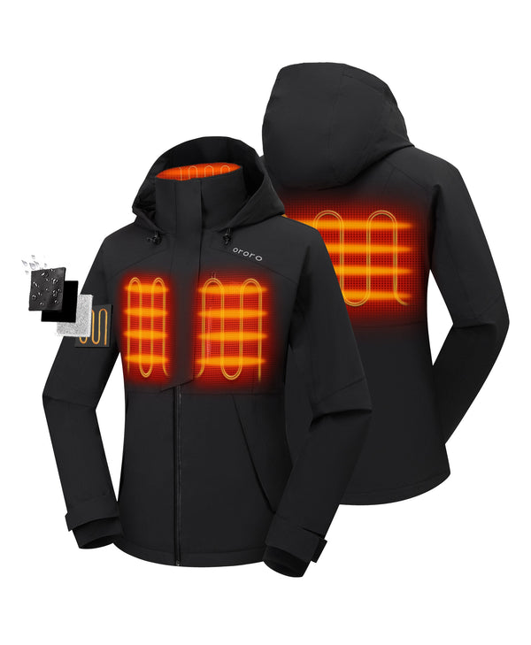 Ororo Women's Waterproof Heated Ski Jacket | PrimaLoft® Insulated | Ororo®