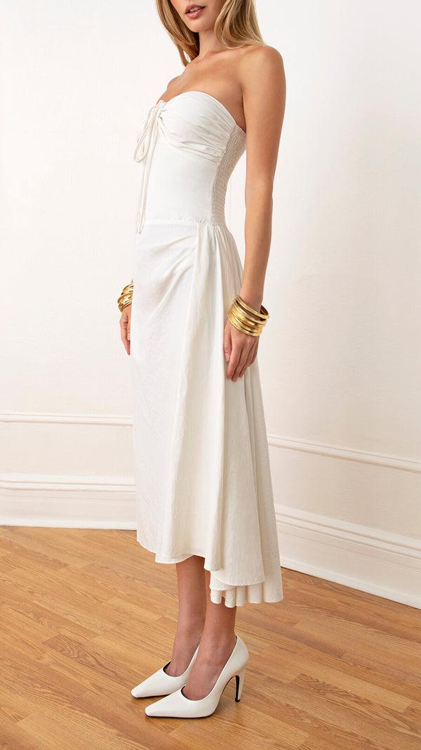 Orseund Iris Bardot Midi Dress