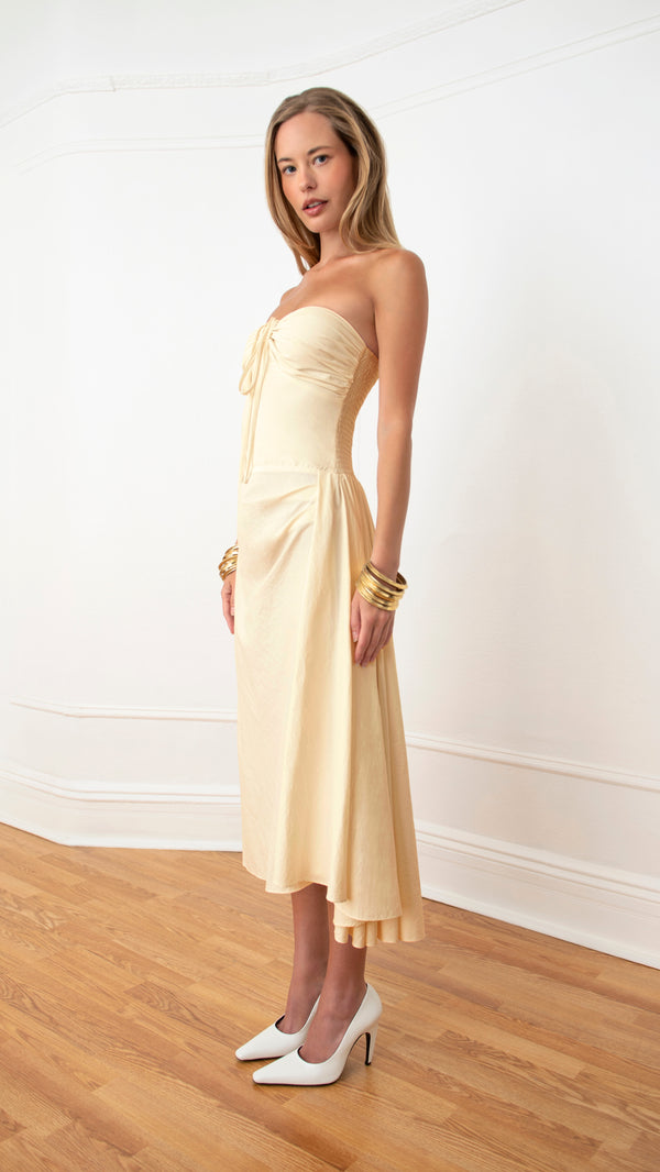 Orseund Iris Bardot Midi Dress