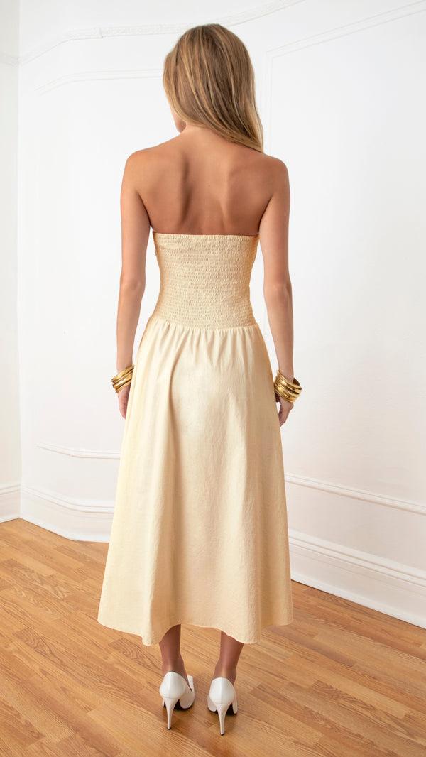 Orseund Iris Bardot Midi Dress