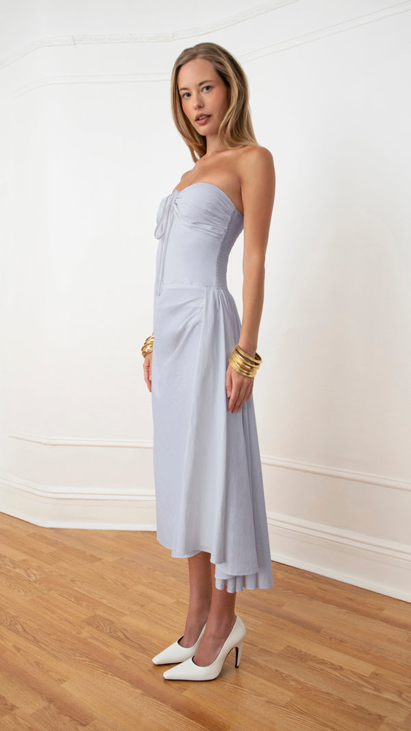Orseund Iris Bardot Midi Dress
