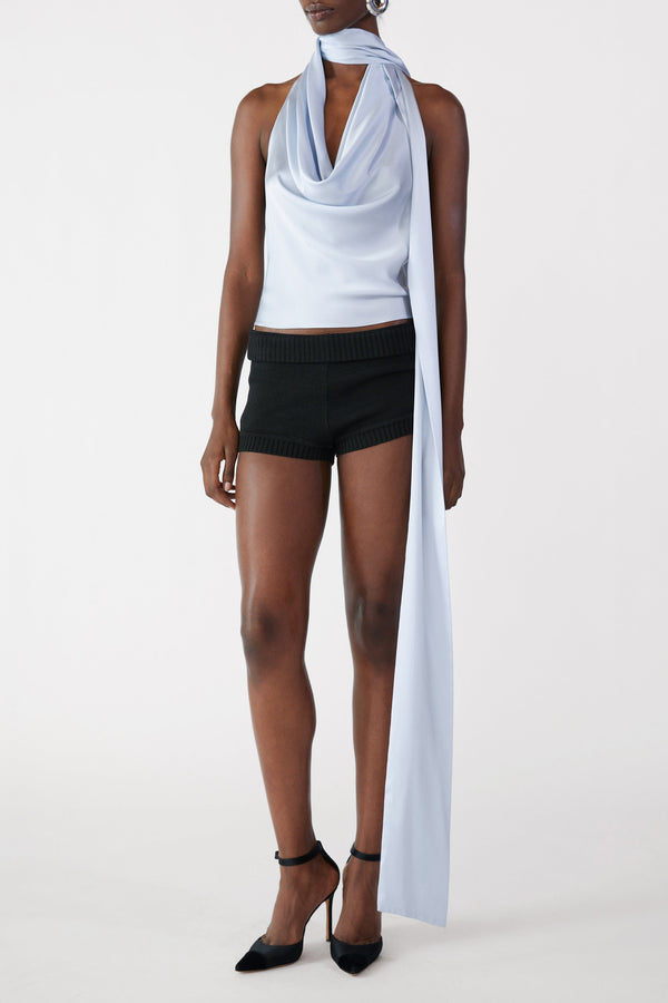 orseund iris Cowl Neck Halter Top