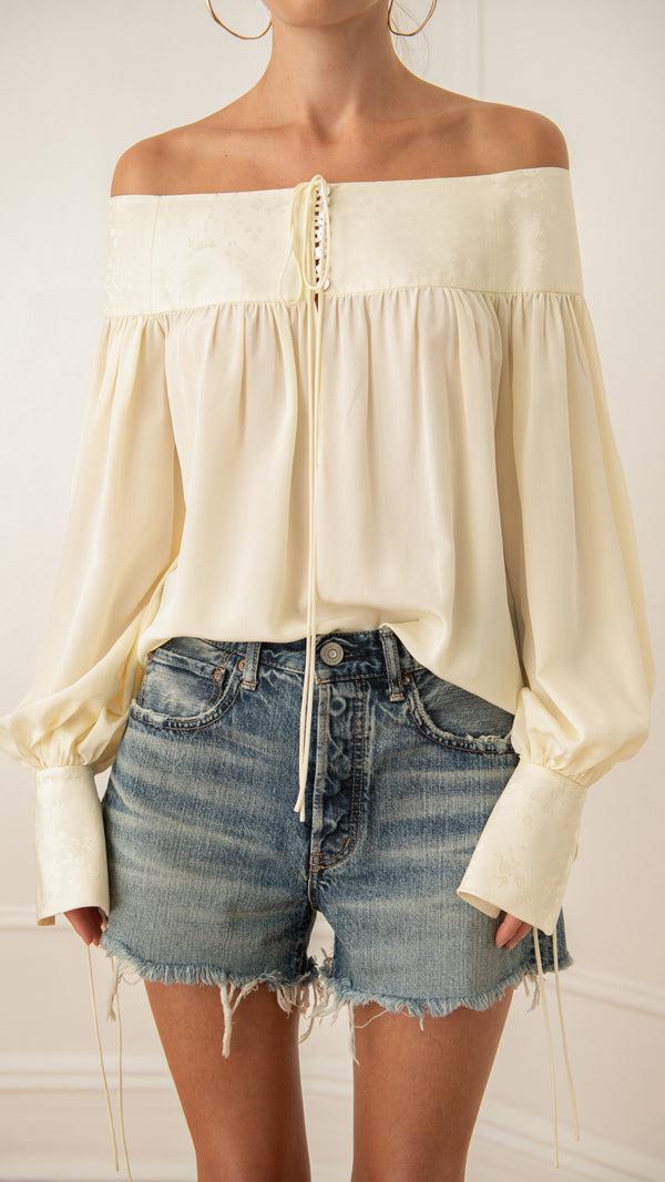 Orseund Iris Enchanted Silk Poet Blouse