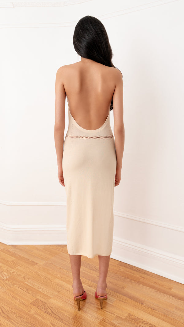 Orseund Iris La Bohemia Knit Halter Dress