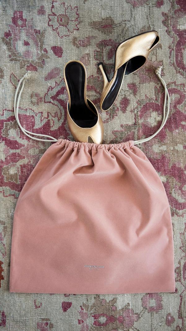 orseund iris Large Signature Velvet Travel Bag