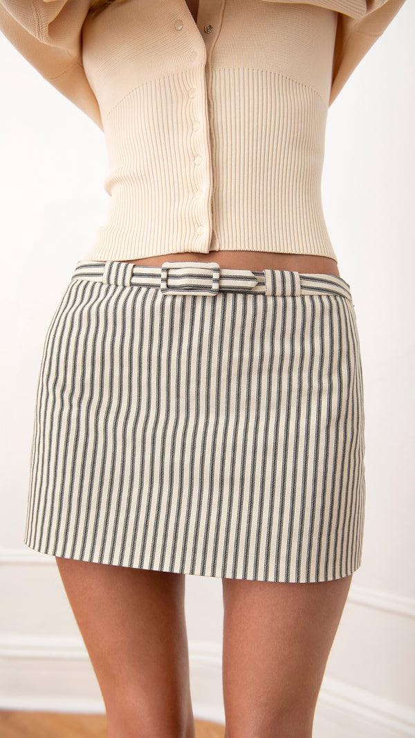 Orseund Iris Retro Belted Mini Skirt