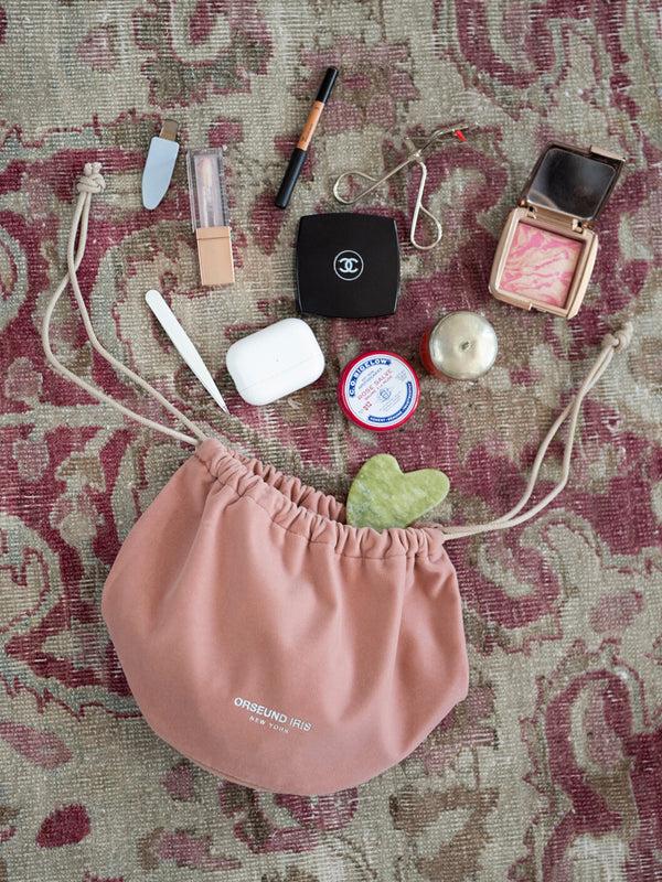 Orseund Iris Small Signature Velvet Travel Pouch