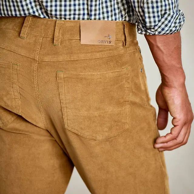 Orvis 1856 Stretch 5-Pocket Corduroy Pants FIELD KHAKI