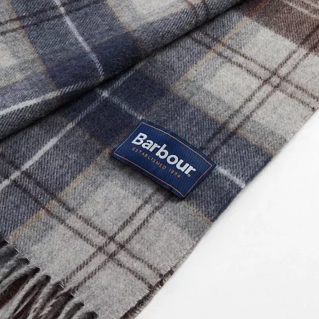 Orvis Barbour® Brack Patchwork Tartan Wool Scarf MIDNIGHT OAK TARTAN