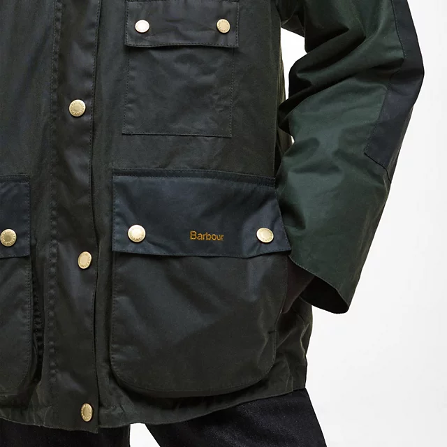 Orvis Barbour® Keeley Waxed Jacket FERN/SAGE/DUFFLE BAG