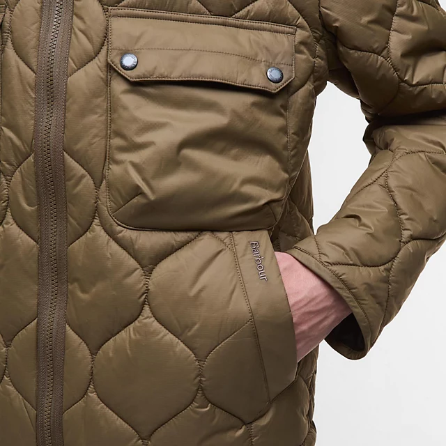 Orvis Barbour® Re-Engineered Spey Quilted Hooded Jacket BEECH