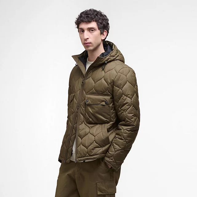 Orvis Barbour® Re-Engineered Spey Quilted Hooded Jacket BEECH