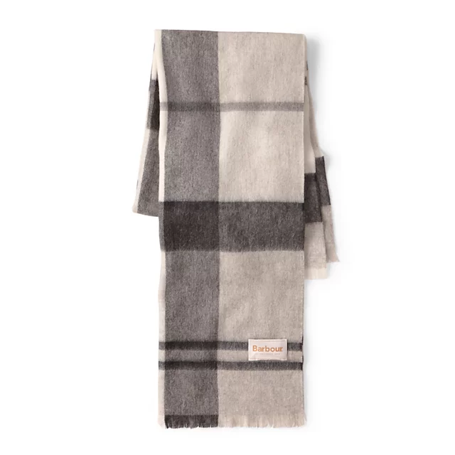 orvis Barbour® Rosefield Tartan Scarf MONOCHROME TARTAN