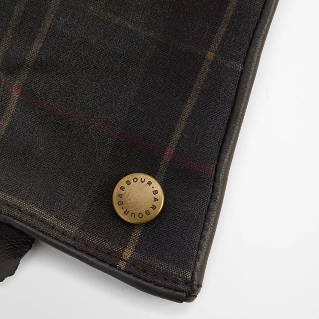Orvis Barbour® Scarlet Tartan Waxed Gloves CLASSIC