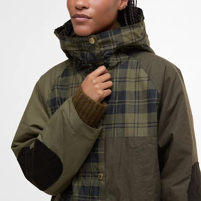 Orvis Barbour® Shelley Showerproof Jacket OLIVE CHECK/OLIVE