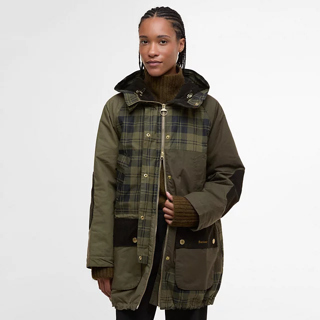 orvis Barbour® Shelley Showerproof Jacket OLIVE CHECK/OLIVE