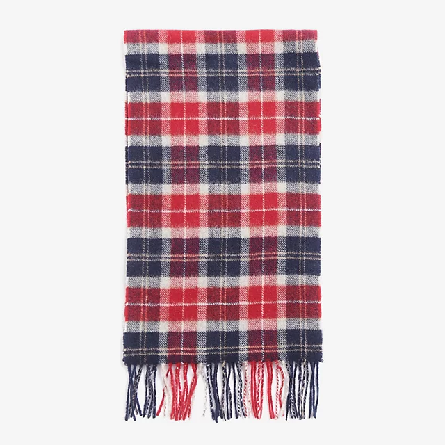 Orvis Barbour® Tartan Lambswool Scarf CRANBERRY TARTAN