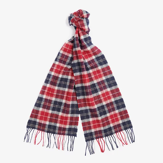 orvis Barbour® Tartan Lambswool Scarf CRANBERRY TARTAN