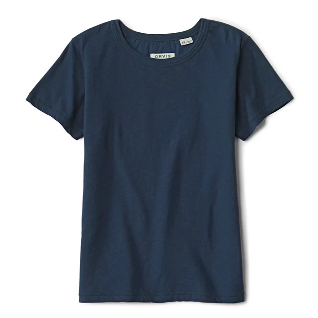 orvis Bromley Slub Short-Sleeve Crewneck Tee TRUE NAVY