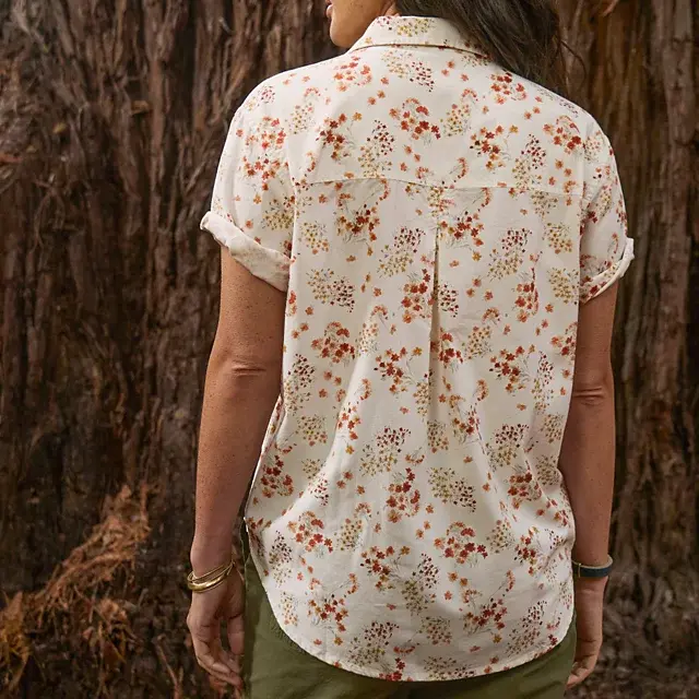 Orvis Classic Short-Sleeve Camp Shirt SNOW FLOATING FLORAL