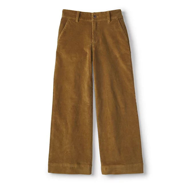 orvis Corduroy High-Rise Wide-Leg Pants FIELD KHAKI