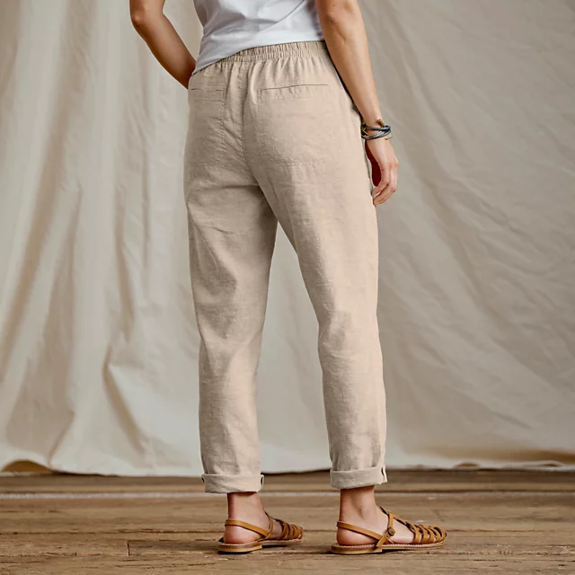 Orvis Explorer Performance Linen Ankle Pants SHIITAKE