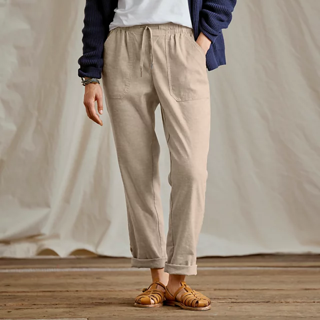orvis Explorer Performance Linen Ankle Pants SHIITAKE