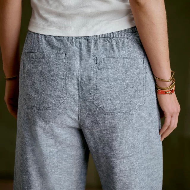 Orvis Explorer Performance Linen Wide-Leg Pants SHIITAKE