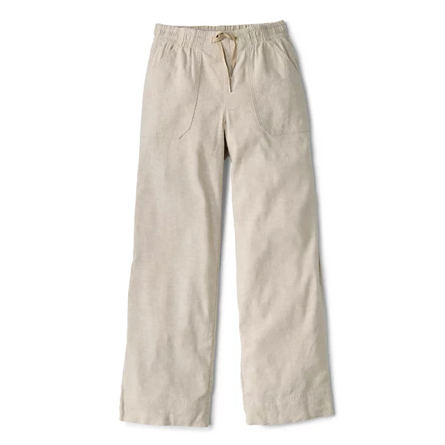 orvis Explorer Performance Linen Wide-Leg Pants SHIITAKE