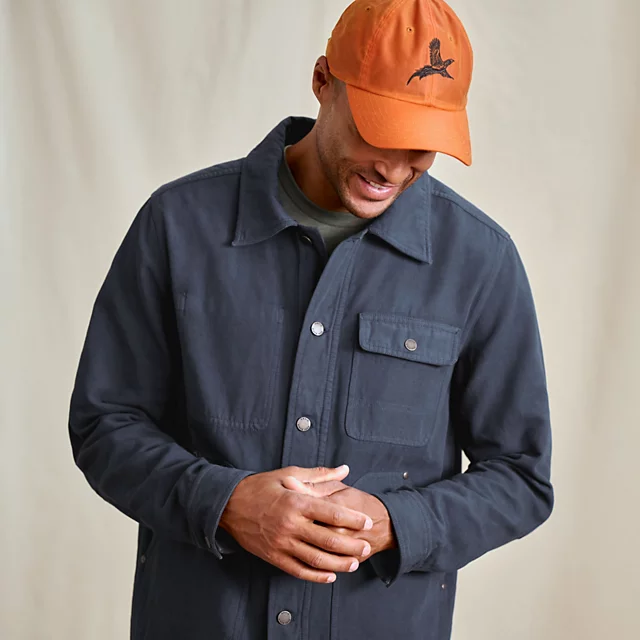 Orvis Garment-Dyed Hemp-Blend Utility Jacket TRUE NAVY