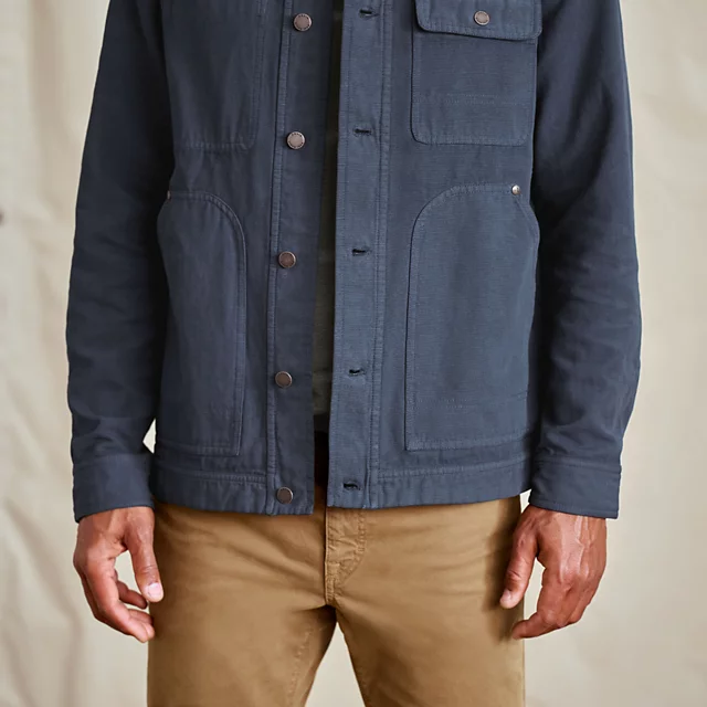 Orvis Garment-Dyed Hemp-Blend Utility Jacket TRUE NAVY