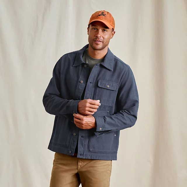 orvis Garment-Dyed Hemp-Blend Utility Jacket TRUE NAVY