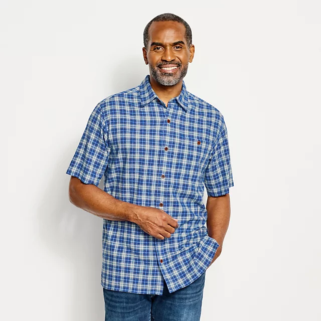 Orvis Hemp/TENCEL Stretch Short-Sleeve Shirt SPRING GREEN