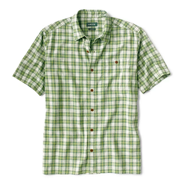 orvis Hemp/TENCEL Stretch Short-Sleeve Shirt SPRING GREEN