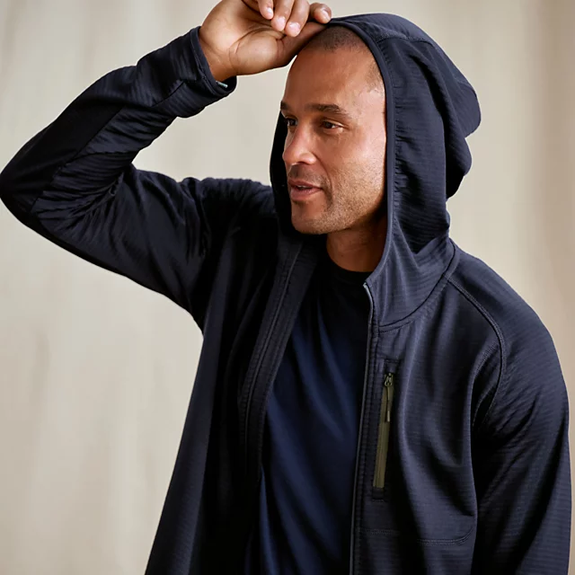 Orvis Horseshoe Hills Full-Zip Hoodie DARK NAVY/TARRAGON