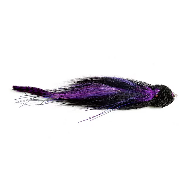 orvis Joe’s Electric Grape Muskie Leech BLACK PURPLE