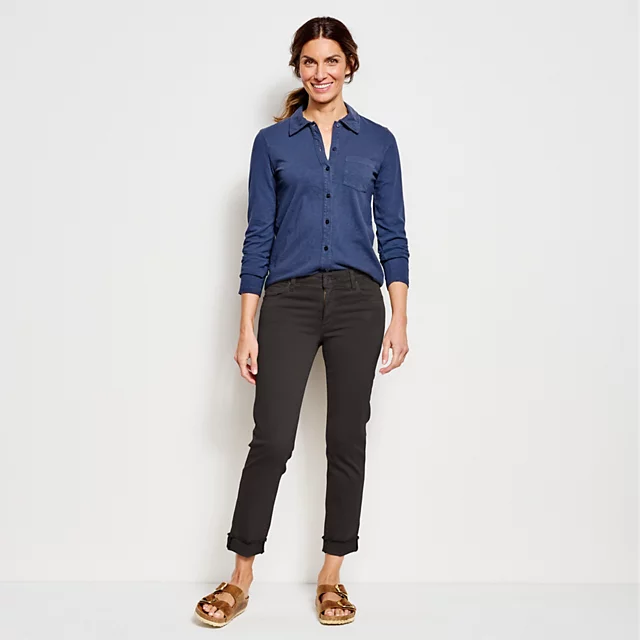 Orvis Kut From The Kloth® Amy Stretch Twill Cropped Chinos BLACK