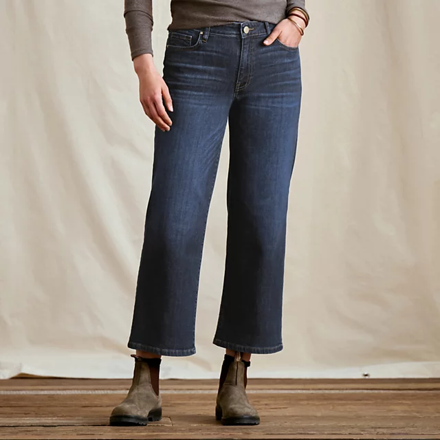 orvis Kut from the Kloth® Charlotte Denim Wide-Leg Cropped Jeans EXCLUSIVE
