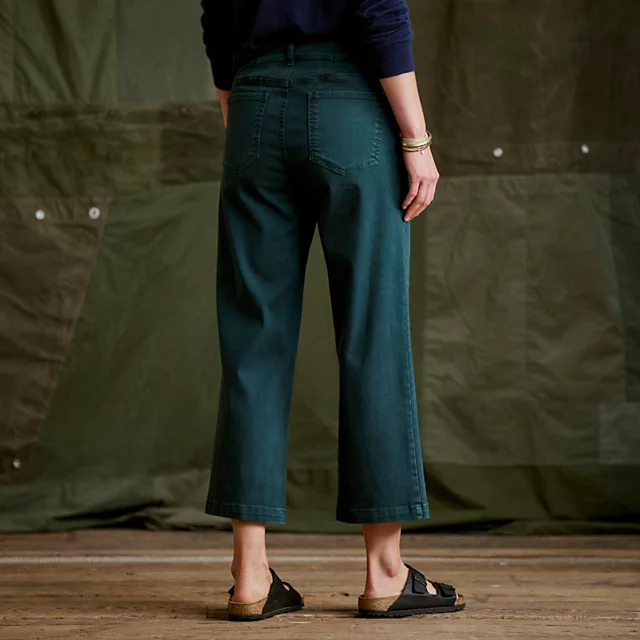 Orvis Kut From The Kloth® Charlotte Twill High-Rise Wide-Leg Jeans PEACOCK