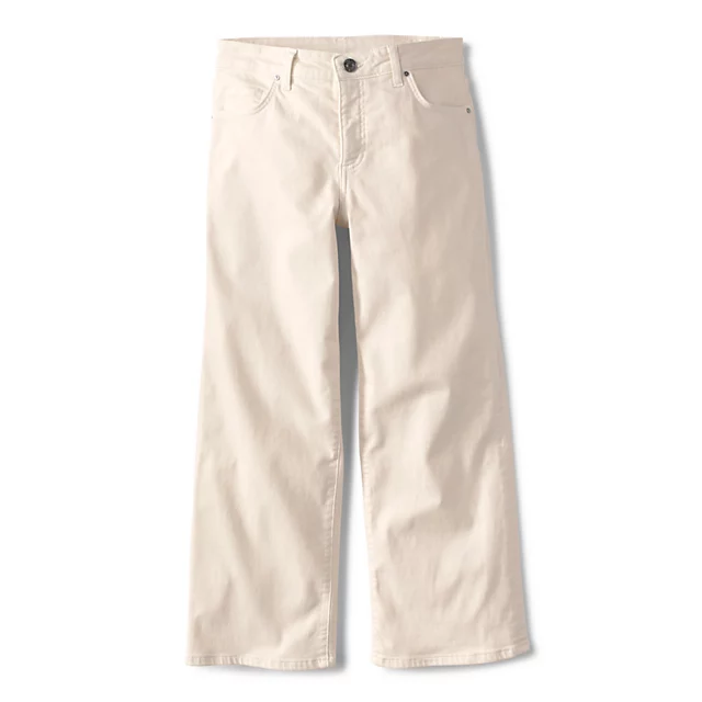 Orvis Kut From The Kloth® Charlotte Wide-Leg Cropped Jeans ECRU ORVIS-EXCLUSIVE
