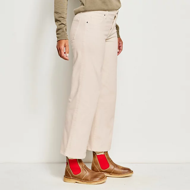 Orvis Kut From The Kloth® Charlotte Wide-Leg Cropped Jeans ECRU ORVIS-EXCLUSIVE