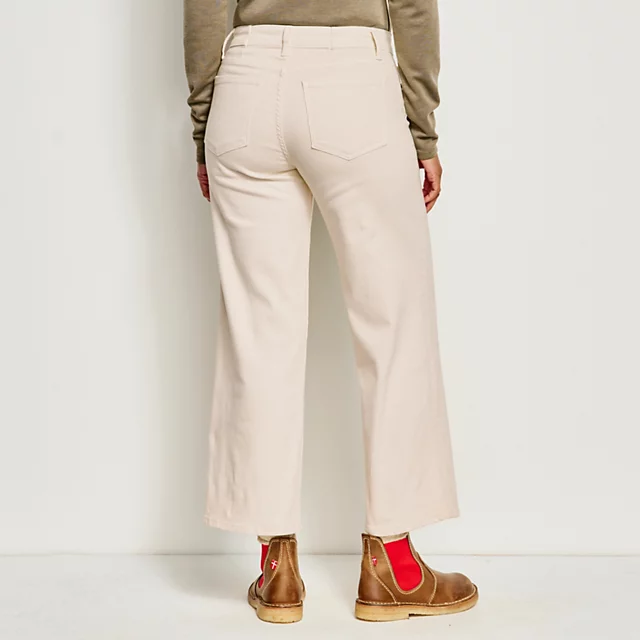 Orvis Kut From The Kloth® Charlotte Wide-Leg Cropped Jeans ECRU ORVIS-EXCLUSIVE