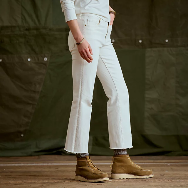 Orvis Kut From The Kloth® Kelsey Cropped Flare Jeans ECRU