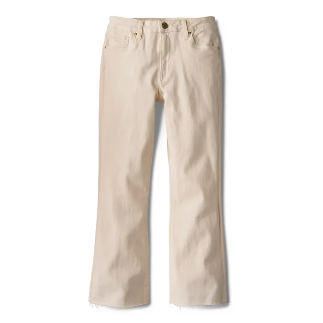 Orvis Kut From The Kloth® Kelsey Cropped Flare Jeans ECRU