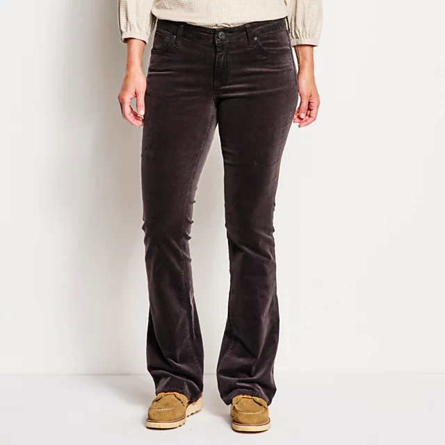 Orvis Kut From The Kloth® Natalie Mid-Rise Corduroy Bootcut Pants WINE
