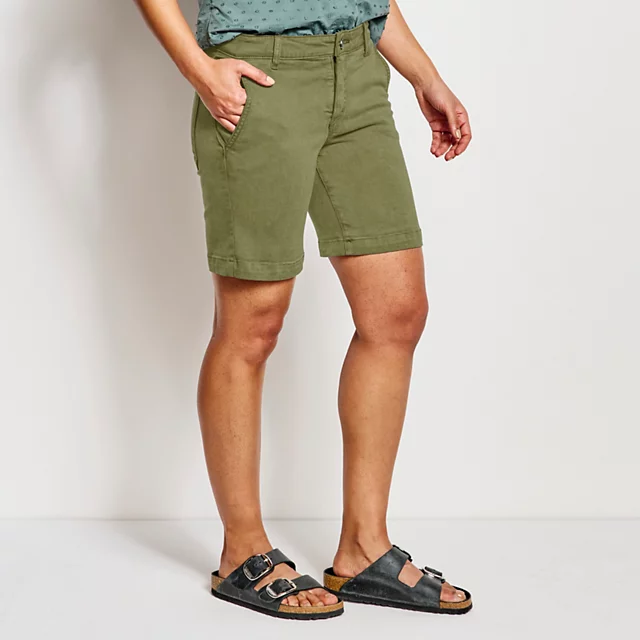 Orvis Kut From The Kloth® Stretch Twill Catherine Boyfriend 7" Shorts LODEN