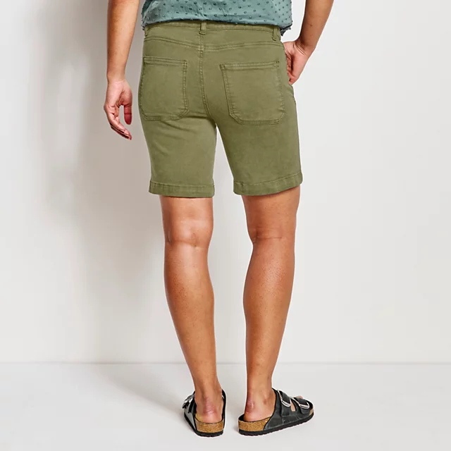 Orvis Kut From The Kloth® Stretch Twill Catherine Boyfriend 7" Shorts LODEN